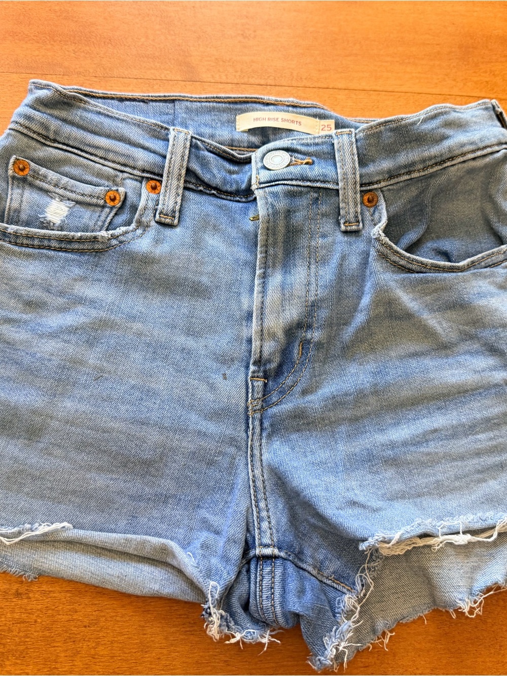 Levi’s High Rise Women’s Denim Shorts - Light Blue - Size 25
